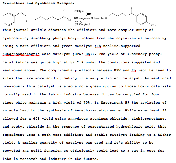 synthesis journal example